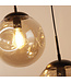 Searchlight Elegante Pendelleuchte Punch 5L Vide - Schwarz/Champagner