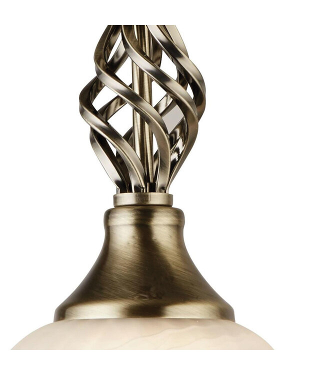 Searchlight Klassische Pendelleuchte Cameroon - Antikmessing