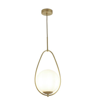 Searchlight Pendelleuchte Avalon - Gold/Opalweiß