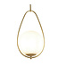 Searchlight Design-Pendelleuchte Avalon - Gold/Opalweiß