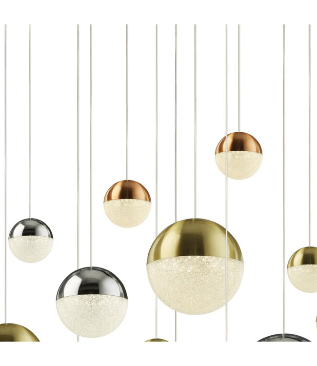 Searchlight Moderne LED Pendelleuchte Planets 14L - Mehrfarbig