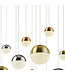 Searchlight Moderne LED Pendelleuchte Planets 14L - Mehrfarbig