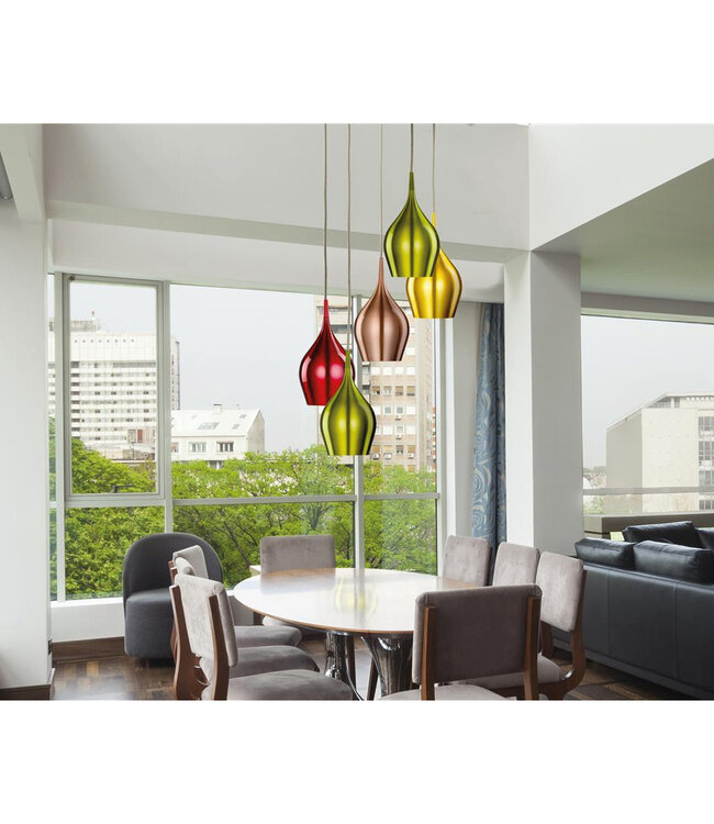 Searchlight Design Pendelleuchte Vibrant 5L - Mehrfarbig