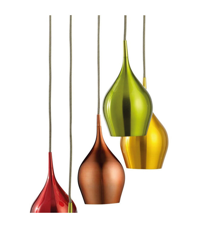 Searchlight Design Pendelleuchte Vibrant 5L - Mehrfarbig