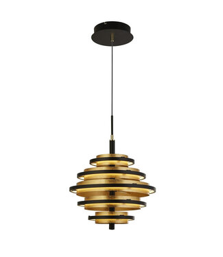 Searchlight Pendelleuchte Hive 5L - Schwarz/Gold