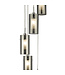 Searchlight Moderne Pendelleuchte Duo 2 5L Vide - Rauchglas/Silber