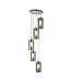 Searchlight Moderne Pendelleuchte Duo 2 5L Vide - Rauchglas/Silber