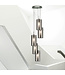Searchlight Moderne Pendelleuchte Duo 2 5L Vide - Rauchglas/Silber