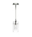 Searchlight Moderne Pendelleuchte Duo 1 1L - Klar/Silber
