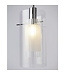 Searchlight Moderne Pendelleuchte Duo 1 3L - Klar/Silber