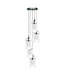 Searchlight Moderne Pendelleuchte Duo 1 5L Vide - Klar/Silber