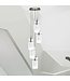 Searchlight Moderne Pendelleuchte Duo 1 5L Vide - Klar/Silber