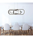 Searchlight Moderne LED-Pendelleuchte Clip - Schwarz