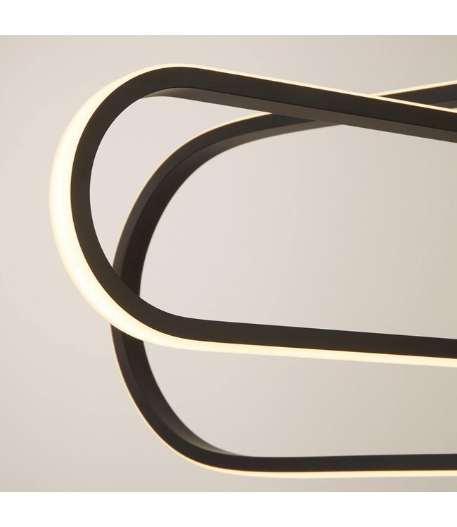 Searchlight Moderne LED-Pendelleuchte Clip - Schwarz