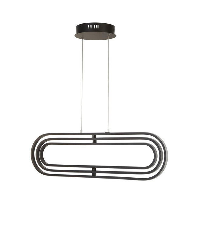 Searchlight Moderne LED-Pendelleuchte Clip - Schwarz