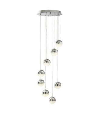 Searchlight Pendelleuchte Marbles 8L Vide - Chrom