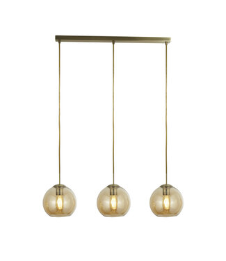 Searchlight Pendelleuchte Balls 3L - Bronze/Bernstein