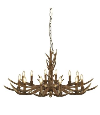 Searchlight Pendelleuchte Stag 12L - Braun