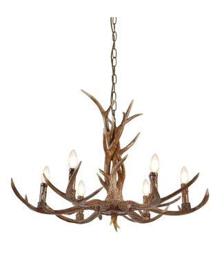 Searchlight Pendelleuchte Stag 6L - Braun