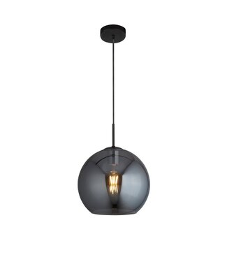 Searchlight Pendelleuchte Amsterdam - Schwarz/Rauchglas