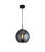 Searchlight Elegante Glas-Pendelleuchte Amsterdam - Schwarz/Rauchglas