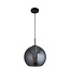 Searchlight Elegante Glas-Pendelleuchte Amsterdam - Schwarz/Rauchglas