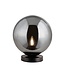 Searchlight Elegante Glas-Pendelleuchte Amsterdam - Schwarz/Rauchglas