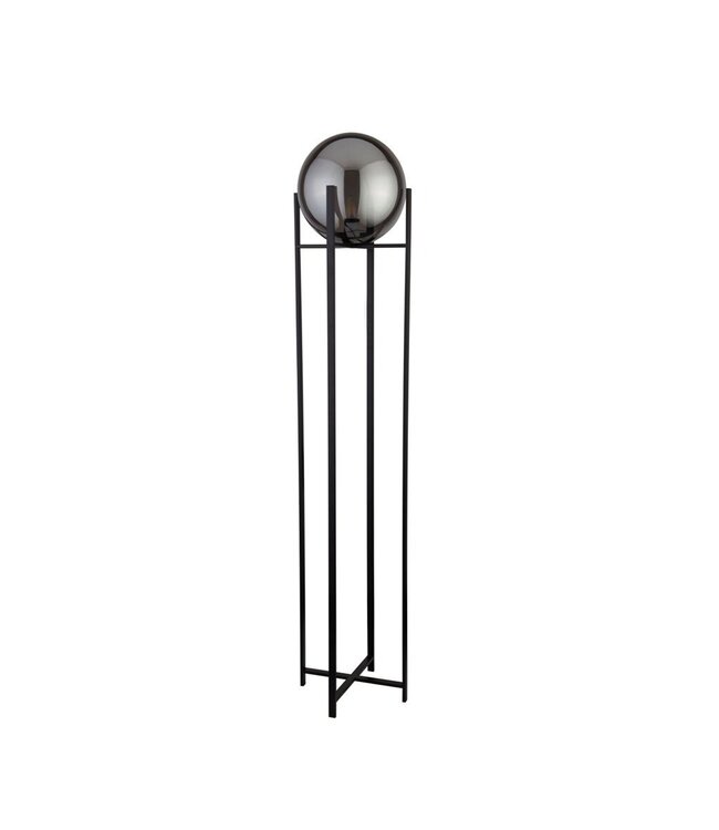 Searchlight Elegante Glas-Pendelleuchte Amsterdam - Schwarz/Rauchglas