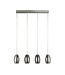 Searchlight Moderne LED-Pendelleuchte Cyclone 4L - Chrom/Rauchglas