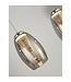 Searchlight Moderne LED-Pendelleuchte Cyclone 4L - Chrom/Rauchglas