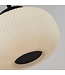Searchlight Moderne Pendelleuchte Lumina - Schwarz/Opalglas