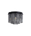Searchlight Design-Deckenleuchte Swizzle - Schwarz/Rauchglas