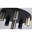 Searchlight Moderne Deckenleuchte Tubes 6L Rund - Schwarz/Bronze/Gold