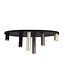Searchlight Moderne Deckenleuchte Tubes 6L Oval - Schwarz/Bronze/Gold