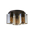 Searchlight Moderne Deckenleuchte Sweden 3L - Mokka/Bernstein