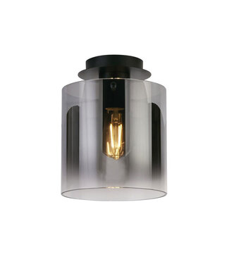 Searchlight Deckenleuchte Sweden 1L - Schwarz/Rauchglas