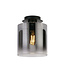 Searchlight Moderne Deckenleuchte Sweden 1L - Schwarz/Rauchglas