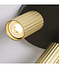 Lighting Collection Industrieller 3-flammiger Deckenstrahler Anna - Schwarz/Gold