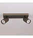 Lighting Collection Industrieller 2-flammiger Deckenstrahler Anna - Bronze