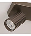 Lighting Collection Industrieller 2-flammiger Deckenstrahler Anna - Bronze