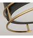 Searchlight Moderne IP44-Deckenleuchte Phoenix Ø30cm - Schwarz/Gold