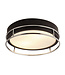 Searchlight Moderne IP44-Deckenleuchte Phoenix Ø30cm - Schwarz/Chrom