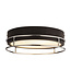 Searchlight Moderne IP44-Deckenleuchte Phoenix Ø30cm - Schwarz/Chrom