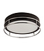 Searchlight Moderne IP44-Deckenleuchte Phoenix Ø30cm - Schwarz/Chrom