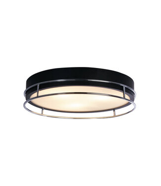 Searchlight Deckenleuchte Phoenix Ø40cm - Schwarz/Chrom