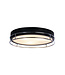 Searchlight Moderne IP44-Deckenleuchte Phoenix Ø40cm - Schwarz/Chrom