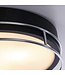 Searchlight Moderne IP44-Deckenleuchte Phoenix Ø40cm - Schwarz/Chrom