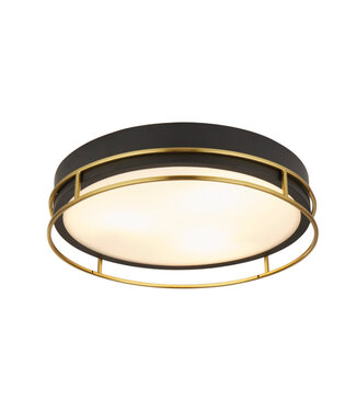 Searchlight Deckenleuchte Phoenix Ø40cm - Schwarz/Gold