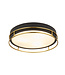 Searchlight Moderne IP44-Deckenleuchte Phoenix Ø40cm - Schwarz/Gold