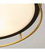 Searchlight Moderne IP44-Deckenleuchte Phoenix Ø40cm - Schwarz/Gold